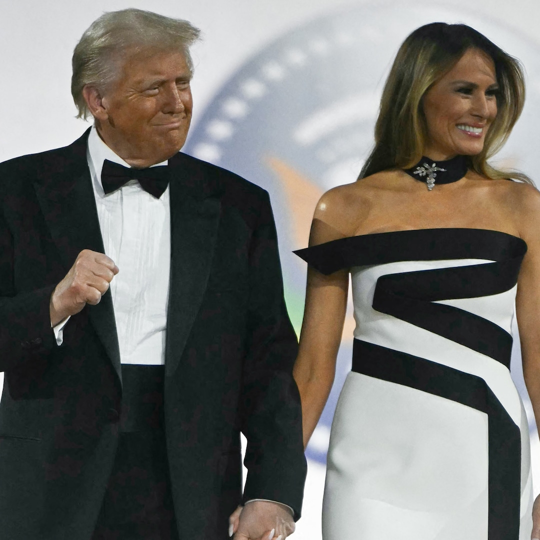 First Lady Melania Trump's Inauguration Ball Dress Photo WireFan(00)